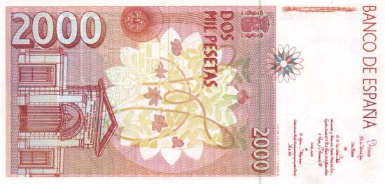 2000 Pesetas 24.4.1992